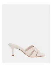 [Novo Shoes] Vivianne Mules in Cream Patent