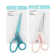 NEW Yoobi Adult Scissors pink or teal handle 4 inch silver blade multipurpose