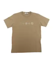 Stone Island Junior Compass Printed Crewneck T-Shirt 8Y,6Y,4Y,14Y,12Y,10Y Brown
