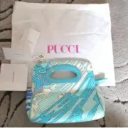 EMILIO PUCCI Genuine Handbag Bag Brand Blue Light Spring Summer From Japan