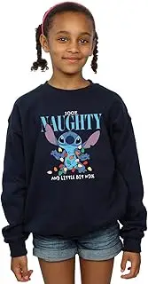 [Absolute Cult] Disney Girls Lilo & Stitch Naughty & Nice Sweatshirt