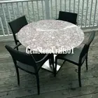 White Agate table, Semiprecious Stone, Handmade Coffee table, Home decor table