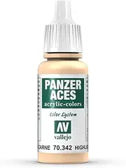 Vallejo Panzer Aces 70342 Flesh Highlights (17ml)