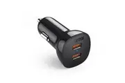 CHOETECH TC0008-BK Dual USB-C 36W Car Charger Adapter Black