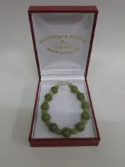 GENUINE Connemara Marble Beaded Wire Bracelet Guaranteed Irish H