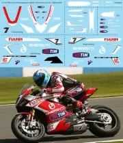 1/12 Decals for Ducati Panigale 1199 SBK 2013 Carlos Checa TB Decal TBD496