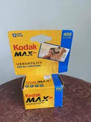 NIB Kodak MAX 400 Film Roll EXP 3/05 12 EXP. Color Print Film Free Shipping Offe