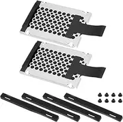 ECSiNG 2 Set 7mm Laptop SATA Hard Drive Holder with Rubber Guide Rail SSD Mount Compatible with ThinkPad X220 X220i X220T X230 X230i X230T T430 T420 T420s T430s