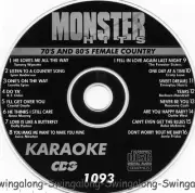 70's 80's FEMALE COUNTRY MONSTER HITS KARAOKE CD+G Vol-1093 NEW IN WHITE SLEEVES