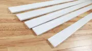 Dollhouse Baseboard 5 Pieces Trim White 1.5cm x 45cm long 1:12 Scale Skirting