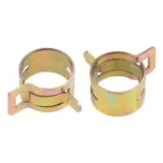Steel Band Clamp 14mm Hose Tube Spring Clips Clamp Manganese Steel 10Pcs