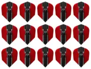 5 Sets Harrows Prime Standard Dart Flights - Ships w/ Tracking - Wolfram Red