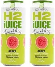 H2juice Guava Sparkling Fruit Drink, 500 ml (Pack of 2)