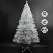 SALE 6FT 1.8M Christmas Tree Shinning Silver 702Tips Metal Stand Jupiter 180