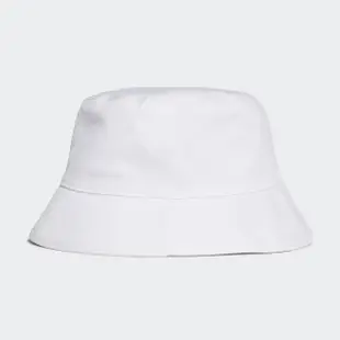 【adidas 愛迪達】漁夫帽 帽子 遮陽帽 運動帽 三葉草 BUCKET HAT AC 白 FQ4641
