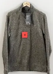 NWT Mens EDDIE BAUER Radiator Fleece Snap Front Pullover Better Sweater Sz Med