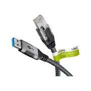 Goobay USB-A 3.0 to RJ45 Ethernet Cable 3m for PC/Laptop - Black