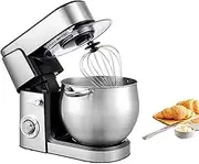 2000 W Stand Mixer with Bowl | 13 L Electric Cake Mixer with Splash Guard | 3 in 1 Dough Blender with 3 Accessories | eggbeater | Mixer | Dough Hook | 6 Speeds | for Home Cooking Kitchen Silver