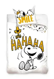 Peanuts Snoopy Cotton Quilt Cover Set - Single Bed Size
