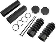 Full Front Upper Lower, Fork Cover Set, Rubber Motoycle Front, Fork Cover Gaiters Boots Shock Damping Dust Covers Cap Kit, for Harley, XL 1200C Custom Car Front Strut Cap Cover