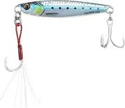 Major Craft Jigpara Short Live Damaged Scale Series Metal Jig, 0.7 oz (20 g), 1.1 oz (30 g), 1.4 oz (40 g), 2.1 oz (60 g) (