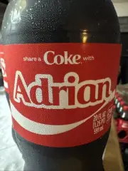 Share A Coke with Adrian 2025 Personalized Gift Coca Cola Bottle 20oz