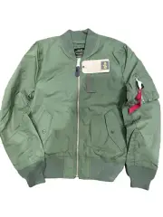 Alpha Industries Men's Ma-1 Skymaster Zip Flight Jacket with Pockets S