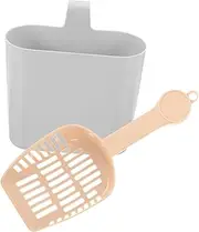 Ipetboom 1 Set Cat Litter Scoop Suit Pet Poop Clean Tool Pet Cat Litter Scoop Reusable Litter Scoop pet Supply Litter Shovel Cat Shovel for Poop Cat Poop Scoop Thicken Light Coffee Plastic