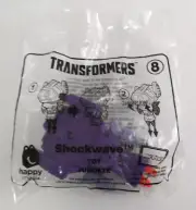 New 2018 Hasbro Transformers #8 Shockwave McDonald's Toy Sealed
