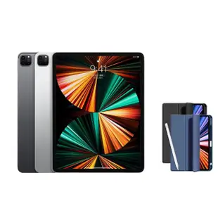 【Apple】S級福利品 iPad Pro 第5代(12.9吋/1TB/WiFi)(Apple Pencil ll+智慧筆槽皮套組)