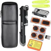 Portable Bicycle Repair Tools Kit Box Tire Fixing Kit Bag with Tire Pump Multifunctional Tools Tire Tube Patches