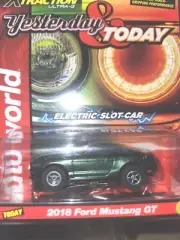 "NEW" AW REL 4 X GREEN 20018 FORD MUSTANG GT HO SLOT CAR