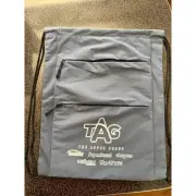 Brand New TAG Soft Feel Drawstring Bag w/ Two Zipper Pockets
