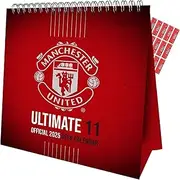 Manchester United Calendar 2025 Desk Easel Flip Calendar Man united Calendar with Free Organisational Stickers