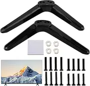 TV Base Pedestal Feet TV Legs Universal TV Stand Legs for TCL Roku 32 40 49 50 55 Inch Most Smart TVs Table Desk Pedestal TV Stand Feet Legs Replacement TV Pedestal Feet Stand Mount with Screws