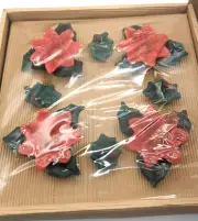 Poinsettia Flower Floating Candles Set of 8