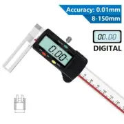 Dial Vernier Caliper Inside Groove Long Claws Shockproof Gauge 8-150mm 0.01mm
