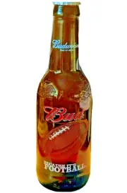 Budweiser Bottle 15" Collectible Pitcher Bank Because It's Football