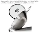 Dalstrong Oberon Series 4.7 Qrt 3ply Aluminum Core 12” Wok W/lid Stainless Steel