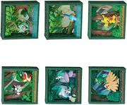 Reement Pokémon Frame, Deep Green Forest, 1 Box, Approx. H 3.5 x W 5.5 x D 2.0 inches (90 x 140 x 50 mm), PVC, ABS, Acrylic