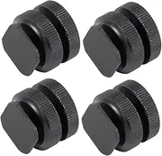 KOMBIUDA 4Pcs Aluminum Alloy Hot Shoe Flash Adapter Durable Camera Cold Shoe Mount for Tripods Compatible with Canon and Easy to Install for Photography Enthusiasts