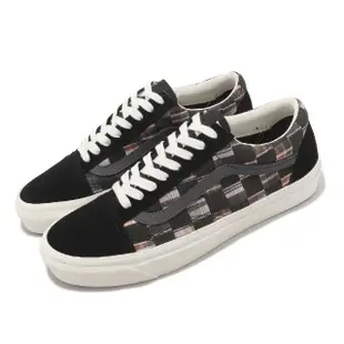 【VANS】休閒鞋 Old Skool 36 DX 男鞋 女鞋 黑 棕 棋盤格 麂皮 經典 帆布 情侶鞋(VN0A4BVQJ4E)