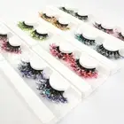 1 Pair False Eyelash Superposable Fluorescent Lash Cluster Diy Fake Extension