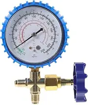 FELTECHELECTR Recharge Gauge for Air Conditioning Recharge Gauge with Precise Pressure Measurement Essential Tool for Filling and Maintenance