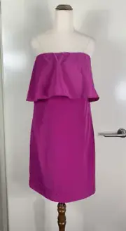 New Decjuba Fushia Strapless Dress Size 8 BNWT