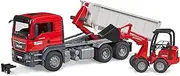 [bruder] MAN TGS truck with roll-off container and Schaffer yard loader