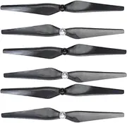 QWinOut 12x4.2 1242 Self-Locking CW/CCW Carbon Fiber Propellers Prop for DIY Drone Compatible for DJI E600 MultiRotor RC Quadcopter (3 Pair)