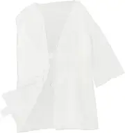 [DEARMAMY] Bath Skirt Robe Disposable Spa Wrap for Beauty Salons Hospital Hotel Use White