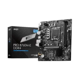 【MSI 微星】PRO B760M-E DDR4 主機板+微星 SPATIUM S270 240GB SATA 2.5 SSD(M+S 組合包)