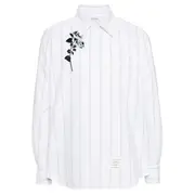 [Thom Browne] Straight Fit Button-Down Long Sleeve Shirt Men